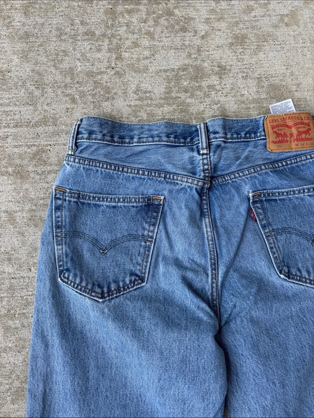 Levi's 550 Men's Blue Straight-Leg Denim Jeans